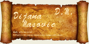 Dijana Mašović vizit kartica